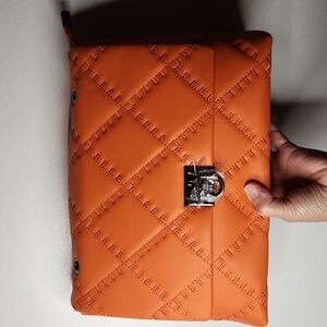 Silvano Borgatto #94865 Orange Quilted Women's Bag